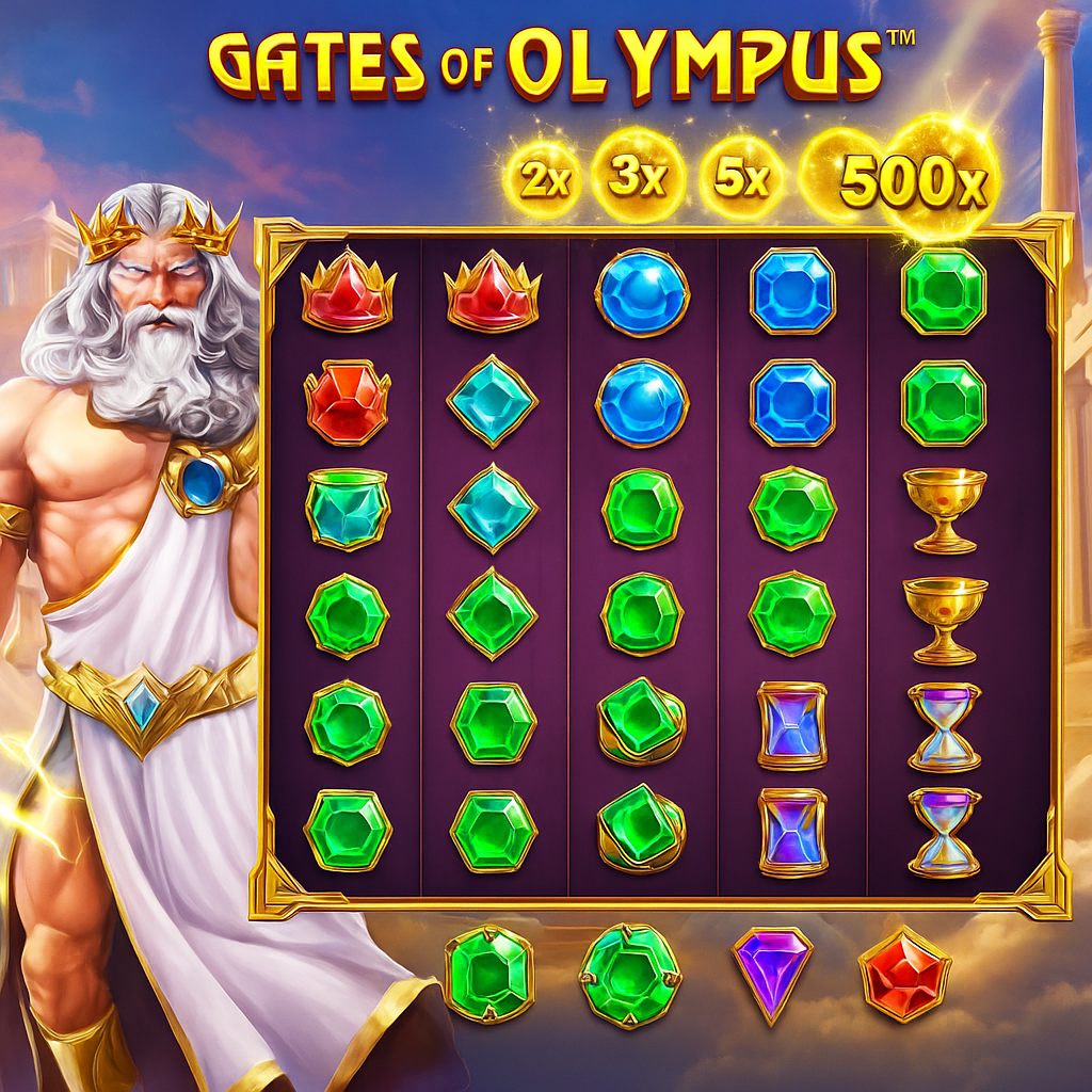KingMaker - Gates of Olympus Slot Game - Bonus Zeus